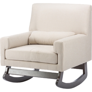 Imperium Linen Rocking Chair - Light Beige 