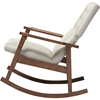 Agatha Upholstered Rocking Chair - Button Tufted, Light Beige - WI-BBT5179-LIGHT-BEIGE-RC