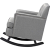 Bethany Fabric Upholstered Rocking Chair - Button Tufted, Gray - WI-BBT5189-GRAY-RC