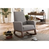 Yashiya Upholstered Rocking Chair - Gray - WI-BBT5199-GRAY