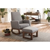 Yashiya Upholstered Rocking Chair - Gray - WI-BBT5199-GRAY