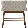 Gradisca Upholstered Bar Bench Banquette - Button Tufted, Light Beige - WI-BBT5218-BEIGE-BENCH
