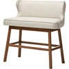Gradisca Upholstered Bar Bench Banquette - Button Tufted, Light Beige - WI-BBT5218-BEIGE-BENCH
