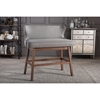 Gradisca Upholstered Bar Bench Banquette - Button Tufted, Gray - WI-BBT5218-GRAY-BENCH