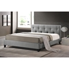 Annette Linen Upholstered Platform Bed - Tufted - WI-BBT6140A2-DE800