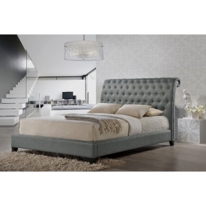 Jazmin Button Tufted Platform Bed - Nailheads 