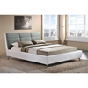 Bruno Platform Bed - White, Gray - WI-BBT6410-GRAY-WHITE