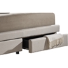 Ainge Fabric Upholstered Storage Queen Bed - 2 Drawers, Button Tufted - WI-BBT6423-BED