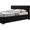 Monaco Faux Leather Queen Platform Bed - Black - WI-BBT6424-BLACK-QUEEN