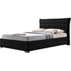 Monaco Faux Leather Queen Platform Bed - Black - WI-BBT6424-BLACK-QUEEN