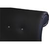 Pergamena Leather Platform Bed - Button Tufted - WI-BBT6428-BLACK-BED