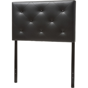 Baltimore Faux Leather Twin Headboard - Black 