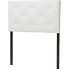 Baltimore Faux Leather Twin Headboard, White Leather Headboards