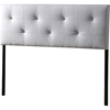 Dalini Faux Leather Headboard - Faux Crystal Buttons - WI-BBT6432-HB