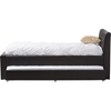 Cosmo Faux Leather Twin Trundle Bed - Black - WI-BBT6469-TWIN-BLACK