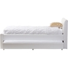Cosmo Faux Leather Twin Trundle Bed, Leather Trundle Beds