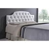 Morris Faux Leather Scalloped Headboard - Button Tufted - WI-BBT6496-LT-HB