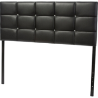 Bordeaux Faux Leather Headboard - Button Tufted