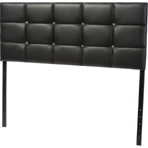 Bordeaux Faux Leather Headboard - Button Tufted 
