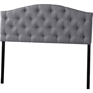 Myra Upholstered Scalloped Headboard - Button Tufted 