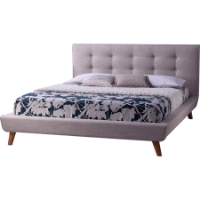 Jonesy Platform Bed - Button Tufted