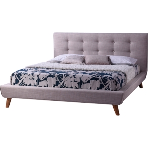 Jonesy Platform Bed - Button Tufted 
