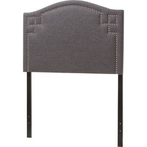 Aubrey Fabric Twin Headboard - Dark Gray 