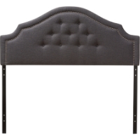 Cora Fabric Upholstered Headboard - Button Tufted, Nailhead