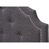 Cora Fabric Upholstered Twin Headboard - Dark Gray - WI-BBT6564-DARK-GRAY-TWIN-HB
