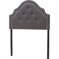Cora Fabric Upholstered Twin Headboard - Dark Gray