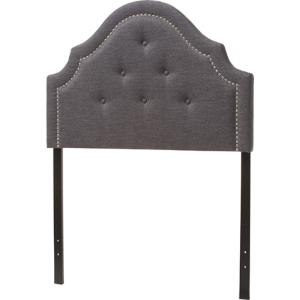 Cora Fabric Upholstered Twin Headboard - Dark Gray 