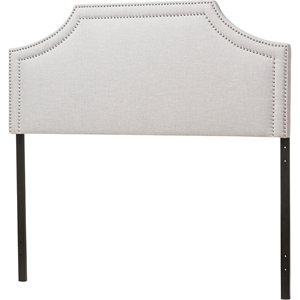 Avignon Fabric Upholstered Headboard - Grayish Beige 