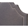Rita Upholstered Headboard - Nailhead, Dark Gray - WI-BBT6567-DARK-GRAY-HB
