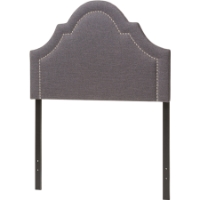 Rita Upholstered Twin Headboard - Dark Gray