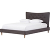 Hannah Linen Platform Bed - Button Tufted - WI-BBT6570-BED