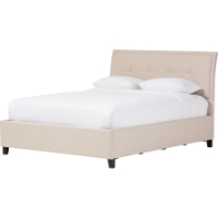 Lea Queen Storage Platform Bed - Beige