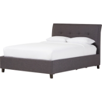 Lea Queen Storage Platform Bed - Dark Gray