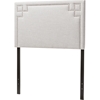 Geneva Fabric Upholstered Twin Headboard - Grayish Beige - WI-BBT6575-GRAYISH-BEIGE-TWIN-HB