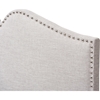 Gracie Upholstered Twin Headboard - Nailheads, Grayish Beige - WI-BBT6619-GRAYISH-BEIGE-TWIN-HB-H1217-14
