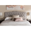 Lucy Headboard - Button Tufted, Silver Nailheads Trim - WI-BBT6625-HB-H1217