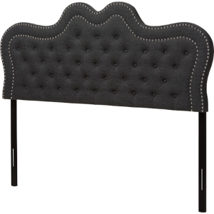 Ivy Headboard - Button Tufted, Silver Nailheads Trim 