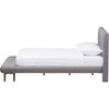 Reena Platform Bed - Built-In Bench, Button Tufted - WI-BBT6654-BED