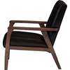 Nikko Faux Leather Lounge Chair - Dark Brown - WI-BBT8011A2-BROWN-CHAIR