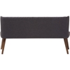 Scarlett Upholstered Nailhead Sofa - Button Tufted, Dark Gray - WI-BBT8017-SOFA-DARK-GRAY-H1217-20