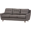 Mckenzie Upholstered Sofa - Button Tufted, Gray - WI-BBT8022-SF-GRAY-XD45