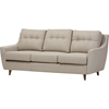 Mckenzie Upholstered Sofa - Button Tufted, Light Beige - WI-BBT8022-SF-LIGHT-BEIGE-6086-1