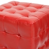Siskal Tufted Cube Ottoman - Red Upholstery (Set of 2) - WI-BH-5589-RED-OTTO