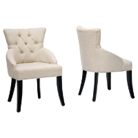 Halifax Beige Linen Dining Chair