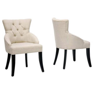 Halifax Beige Linen Dining Chair 