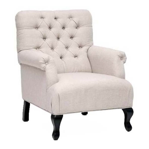 Joussard Beige Linen Club Chair 